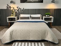 Покрывало ArCloud 140 x 215 стеганное двустороннее в сумке (ZigZag - Infinity Rainy Day) - фото 13