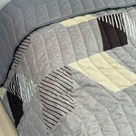 Покрывало 180x210 см ArCloud ZigZag - Light greyPrinted 8208-4, стеганое, двухстороннее, в сумке