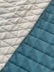Покривало ArCloud 140 x 215 стьобане двостороннє в сумцi (Romb - Grey+Indian Teal) - фото 11