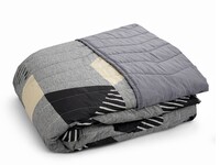 Покрывало ArCloud ZigZag 200x220 см двухстороннее, стеганое в сумке, Light greyPrinted 8208-4 - фото 2