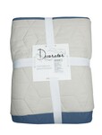 Покривало Decorator 140 x 215 паяне двостороннє (Куб беж/бірюза 18-4217/13-0607)