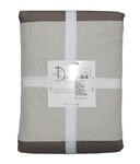 Покривало Decorator 140x215 паяне двостороннє (Листя капучино/бежевий 17-0808/13-0401)
