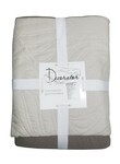 Покривало Decorator 210 x 215 двостороннє Листя беж/капучино