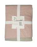 Покривало Decorator 240 x 215 паяне двостороннє (Листя рожевий/світло-сірий 14-1309/15-3800) - фото 1