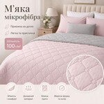 Покрывало двустороннее Стиль Cube IDEIA, 180x210 см двуспальное, стеганое, пудра - фото 4