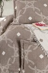 Покривало муслінове Blooming Bedspread 240 x 260  наволочки 2 шт 50 x 70 (Montela Brown), ТМ First Choice