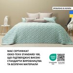Покрывало ЛЮКС TM IDEIA 240 x 260 см мята/серый - фото 6