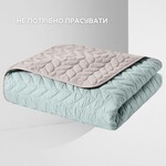 Покрывало на кровать Warmis Микрофибра 220 x 240 см. двухстороннее мятное/серое, ТМ Идея - фото 2