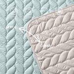 Покрывало на кровать Warmis Микрофибра 220 x 240 см. двухстороннее мятное/серое, ТМ Идея - фото 4