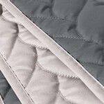 Покрывало на кровать Warmis евро 220 x 240 см двухстороннее, графит, светло серое, ТМ IDEIA - фото 3