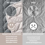 Покрывало на кровать Warmis евро 220 x 240 см двухстороннее, графит, светло серое, ТМ IDEIA - фото 5