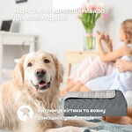 Покрывало на кровать Warmis евро 220 x 240 см двухстороннее, графит, светло серое, ТМ IDEIA - фото 8