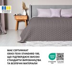 Покривало на ліжко Warmis Мікрофібра 220 x 240 см. двостороннє, сіро-бежеве, ТМ Ідея - фото 8