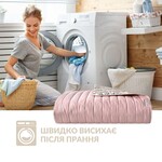 Двухстороннее покрывало Люкс 240 x 260 см. евро, антиаллергенное волоконо,пудра, светло-серое, ТМ IDEIA - фото 7