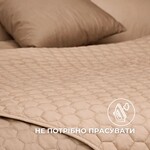Покривало на ліжко какао/беж Silhouette 240 x 260 IDEIA двостороннє, міцна стібка тканини, антиалергенне волокно - фото 15