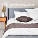 Покривало Саше Hotel Style 70 x 240 см мікрофібра двостороннє стьобане готельне шоколад, беж - фото 4
