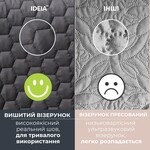 Покривало на ліжко сірий/беж Silhouette 240 x 260 IDEIA двостороннє, міцна стібка тканини, антиалергенне волокно - фото 21