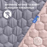 Покривало на ліжко сірий/беж Silhouette 220 x 240 IDEIA двостороннє, міцна стібка тканини, антиалергенне волокно - фото 6