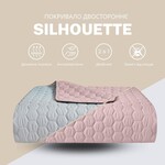 Покривало на ліжко Silhouette 220x240 IDEIA двостороннє, міцна стібка тканини, антиалергенне волокно - фото 2