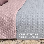 Покривало на ліжко Silhouette 220x240 IDEIA двостороннє, міцна стібка тканини, антиалергенне волокно - фото 3