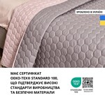 Покрывало на кровать Silhouette какао/беж 220 x 240 IDEIA двухстороннее, прочная стежка ткани, антиаллергенное волоконо - фото 11