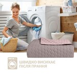 Покрывало на кровать Silhouette какао/беж 220 x 240 IDEIA двухстороннее, прочная стежка ткани, антиаллергенное волоконо - фото 9
