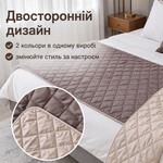Покривало Саше Hotel Style 70 x 240 см мікрофібра двостороннє стьобане готельне шоколад, беж - фото 11
