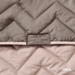 Покривало стьобане двостороннє ЛЮКС TM IDEIA 240 x 260 см сірий/беж - фото 4