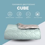 Покрывало Стиль Cube TM IDEIA 210 x 240 см мята/св.серый - фото 2