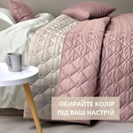 Покрывало Стиль Cube TM IDEIA 210 x 240 см пудра/св.сірий - фото 2