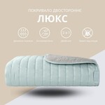 Покрывало Стиль Люкс TM IDEIA 220 x 240 см мята/св.сірий - фото 2