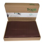 Покривало Tropik Cotton 230x260 з наволочками (дрібний ромб коричневий) - фото 3