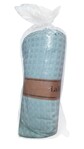 Покрывало вафельное мята La Rita 220 x 240см с бахромой - фото 2