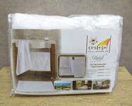 Набор белых махровых полотенец 3 шт. 50 x 90 см., 70 x 140 см., коврик 50 x 70 см., Cestepe Hotel, Турция - фото 5