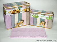 Рушники махрові жакардові Cestepe Cotton Delux 50x90 (Geometrik Sacakli)