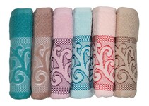 Рушники махрові жакардові Cestepe Cotton Delux 70 x 140 (Essen) - фото 2