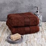 Рушник Aisha Узбекистан 70x140 см щільність 400гм2 коричневий
