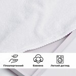 Готельний махровий рушник, для рук та обличчя, 50 x 90 см, щільність 550 гм2, ТМ IDEIA - фото 5