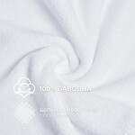 Полотенце махровое сауна, 100 x 150 см, плотность 600 г/м2, белое, ТМ IDEIA - фото 11