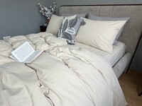 Постільна білизна Creamy Beige W1361, варена бавовна, Washed Cotton - фото 7