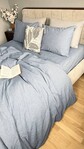 Постільна білизна Jeans Washed Cotton, варена бавовна, м’який джинсовий колір - фото 11