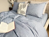 Постільна білизна Jeans Washed Cotton, варена бавовна, м’який джинсовий колір - фото 12