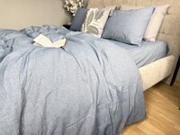 Постільна білизна Jeans Washed Cotton, варена бавовна, м’який джинсовий колір - фото 14