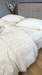 Постільна білизна Lonely Washed Cotton, 100% бавовна варена з бежевими лініями - фото 12