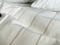 Постільна білизна Lonely Washed Cotton, 100% бавовна варена з бежевими лініями - фото 13