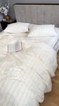 Постільна білизна Lonely Washed Cotton, 100% бавовна варена з бежевими лініями - фото 14
