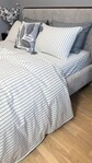 Постільна білизна Magic Washed Cotton, варена бавовна в тонку чорну смужку - фото 14