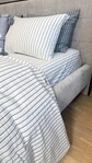 Постільна білизна Magic Washed Cotton, варена бавовна в тонку чорну смужку - фото 19