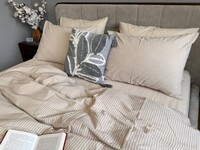 Постільна білизна Mini Bell + Creamy Beige, Washed Cotton, варена бавовна, ніжний кремовий беж - фото 8
