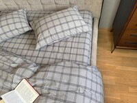 Постільна білизна Volcano Washed Cotton, варена бавовна в сіру клітку - фото 21